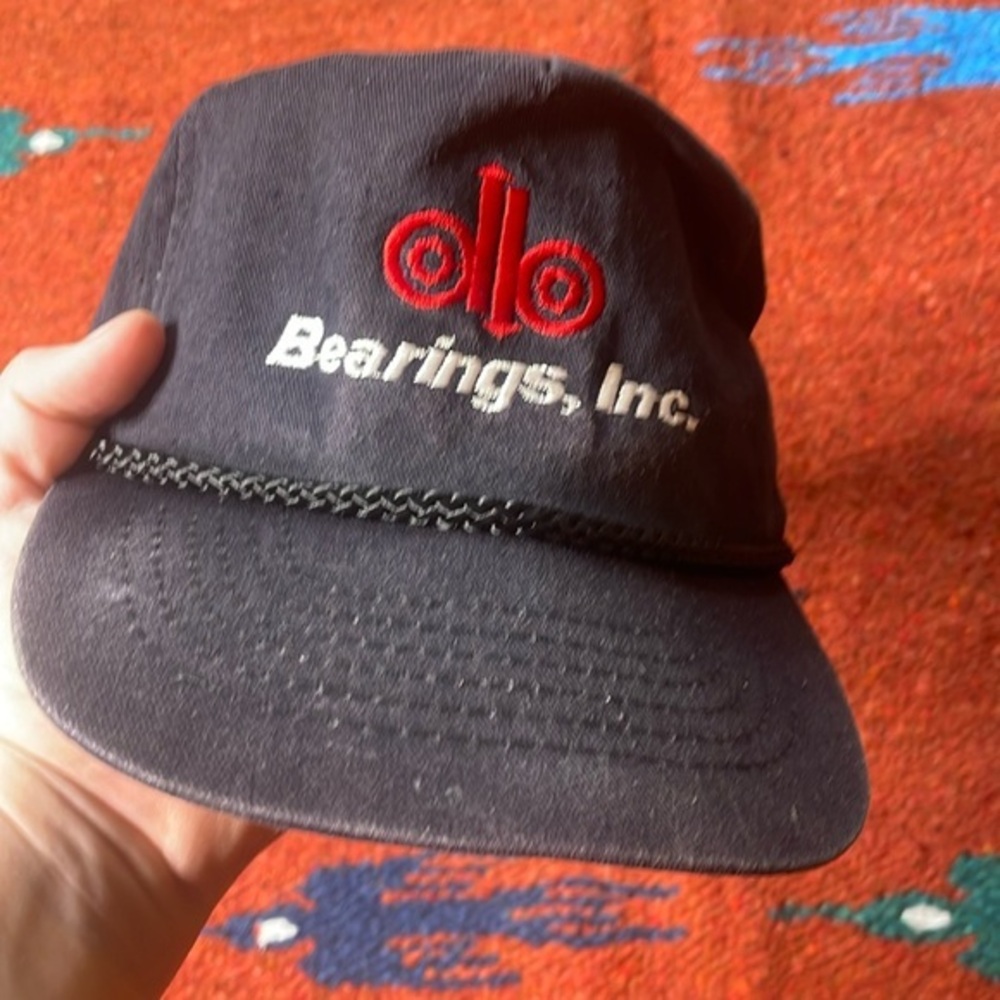 Bearing, Inc. Vintage Black Trucker Rope Hat‎